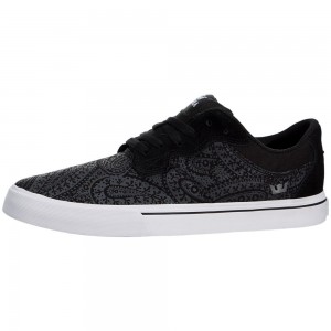 Supra Axle Men's Low Tops Black Grey | CBG-861705