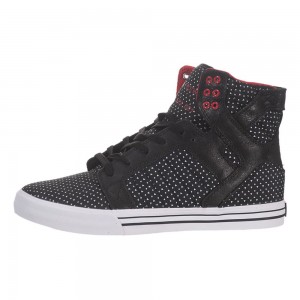 Supra SkyTop Men's High Tops Black White | EAI-391027