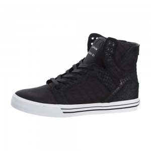 Supra SkyTop Men's High Tops Black | BOJ-458219