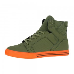 Supra SkyTop Men's High Tops Green | NVD-697482