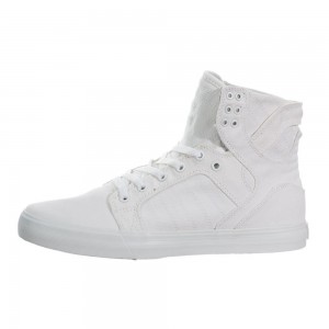 Supra SkyTop Men's High Tops White | POD-342581