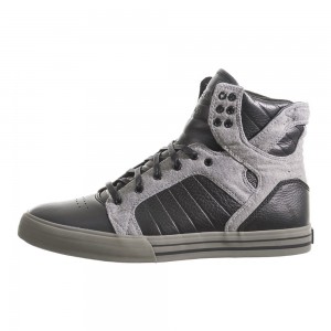 Supra SkyTop Women's High Tops Black Grey | FMG-947218