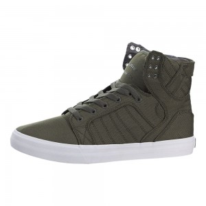 Supra SkyTop Women's High Tops Green | ZQM-851270