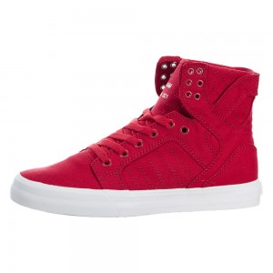 Supra SkyTop Women's High Tops Red | JDT-642371