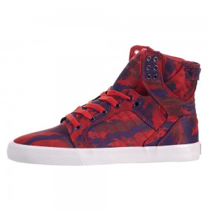 Supra SkyTop Women's High Tops Red | KPS-478532