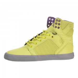 Supra SkyTop Women's High Tops Yellow | FCR-514892