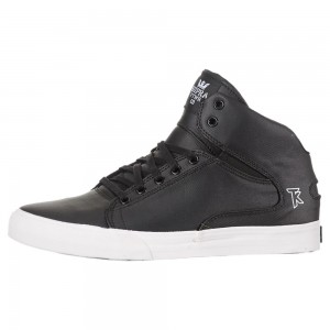 Supra Society Mid Women's Skate Shoes Black | VFC-907235