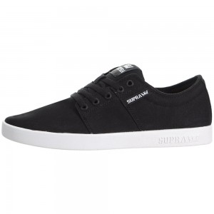 Supra Stacks II Men's Low Tops Black | ZXY-724086