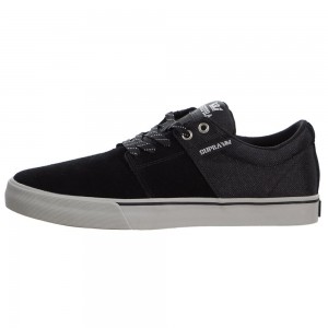 Supra Stacks Vulc II Men's Low Tops Black | HCS-425938