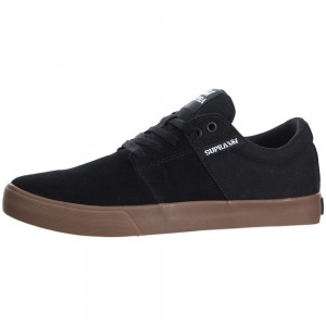 Supra Stacks Vulc II Men's Low Tops Black | JCY-106287