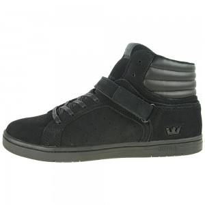 Supra Suprano High Men's High Tops Black | KQW-097385