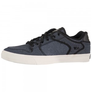 Supra Vaider Low Men's Low Tops Black White | EDT-603819