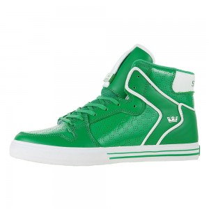 Supra Vaider Men's High Tops Green | PVS-837912