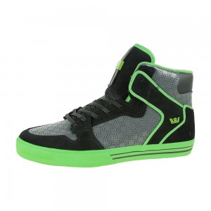 Supra Vaider Men's High Tops Grey Black | TNU-623815