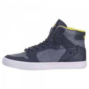 Supra Vaider Men's High Tops Navy | PCH-631940