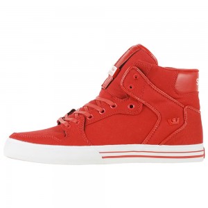 Supra Vaider Men's High Tops Red | NLB-916574