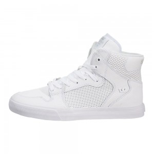 Supra Vaider Men's High Tops White | NTZ-580162