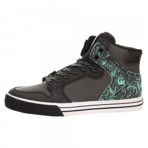 Supra Vaider Women's High Tops Black Green | HUP-046927