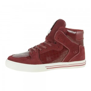 Supra Vaider Women's High Tops Burgundy | YHA-906514