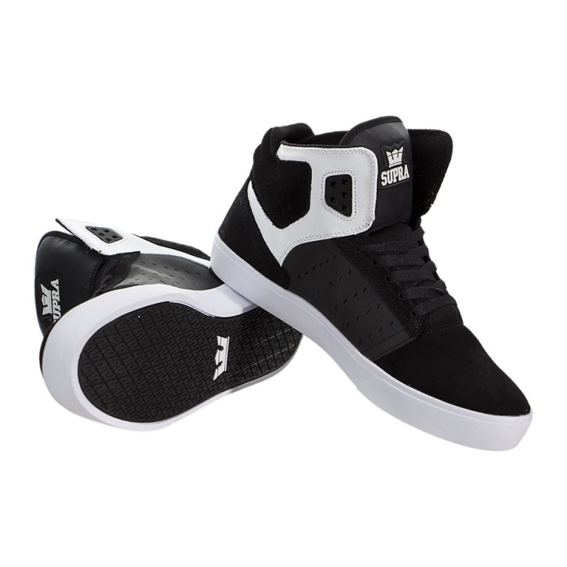 Supra Atom Men's Skate Shoes Black White | XGM-861534