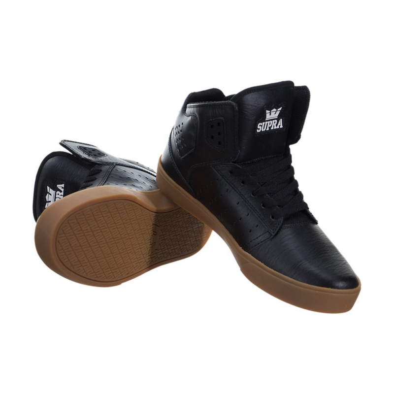 Supra Atom Men's Skate Shoes Black | BFW-850397