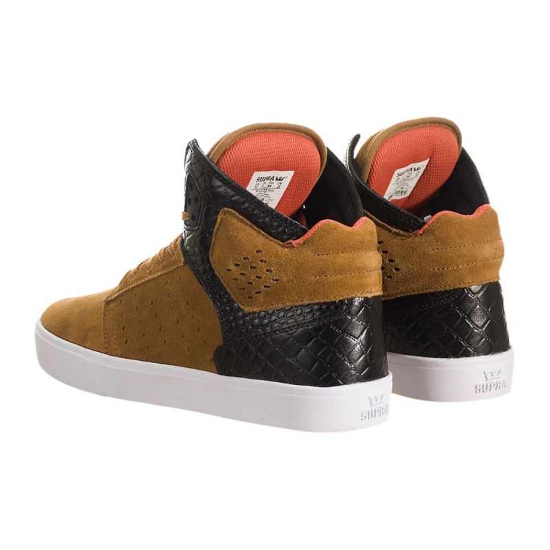 Supra Atom Men's Skate Shoes Brown | VSO-016725