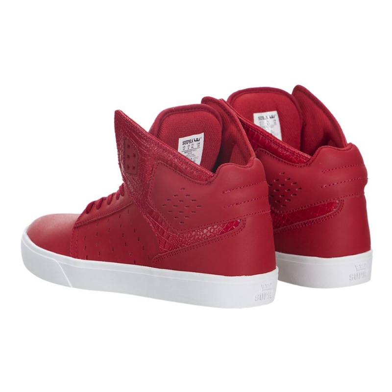 Supra Atom Men's Skate Shoes Red | PDO-685241