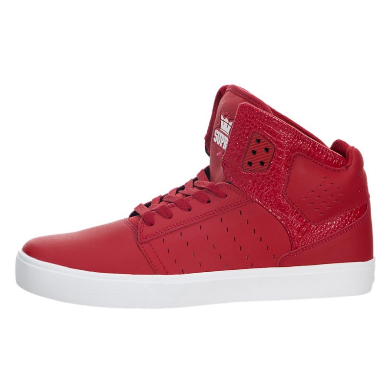 Supra Atom Men\'s Skate Shoes Red | PDO-685241