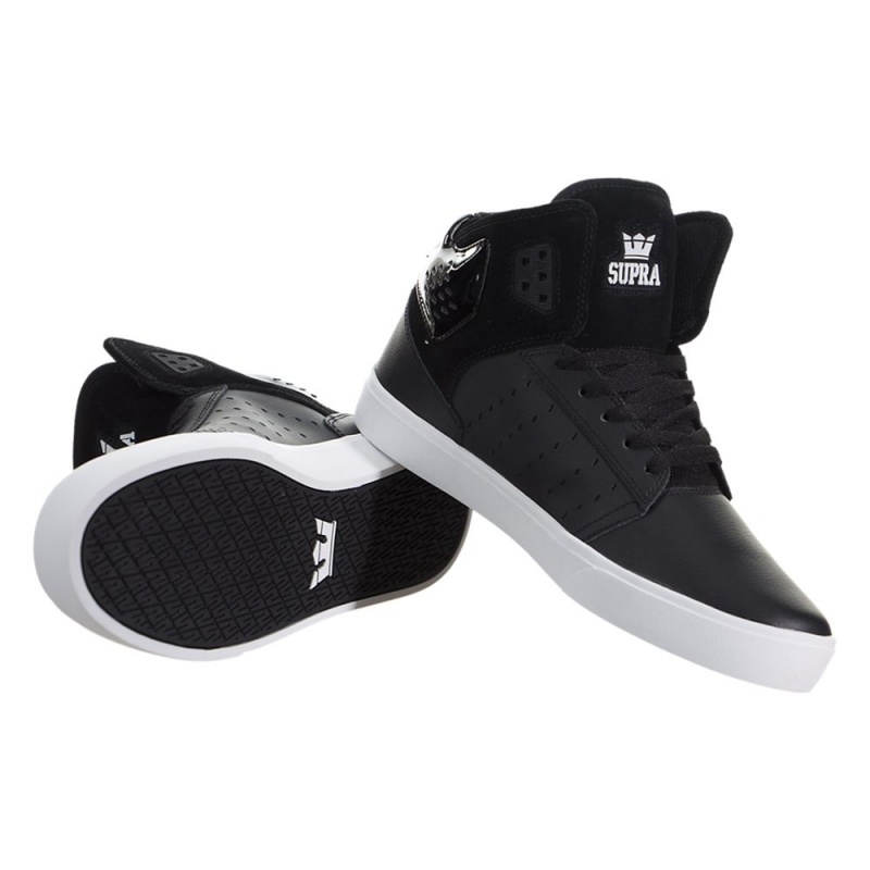 Supra Atom Women's Skate Shoes Black | OHS-974615