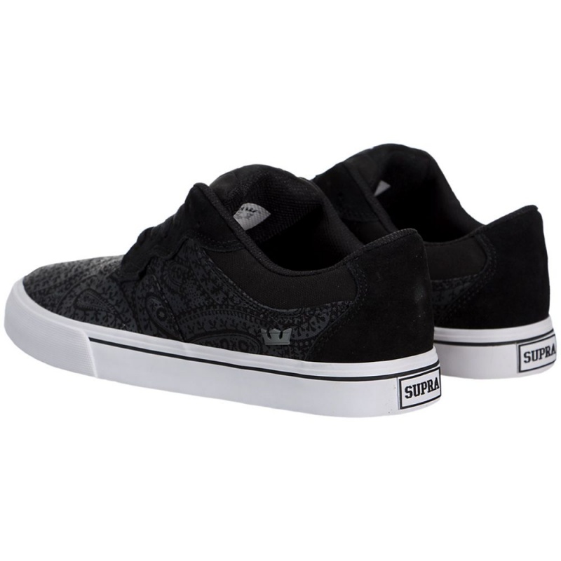 Supra Axle Men's Low Tops Black Grey | CBG-861705