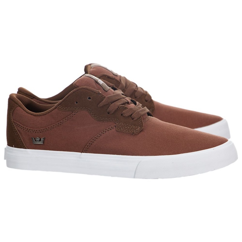 Supra Axle Men's Low Tops Brown | UHB-429738