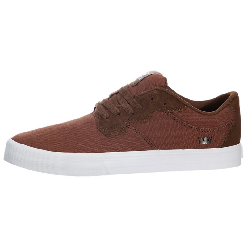 Supra Axle Men\'s Low Tops Brown | UHB-429738