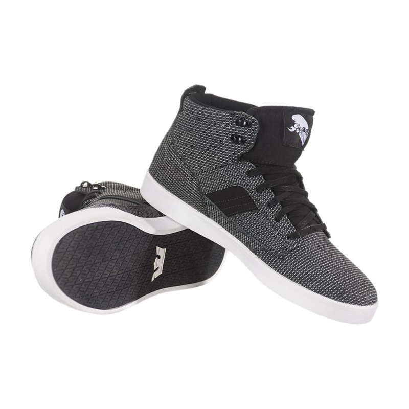 Supra Bandit Men's Skate Shoes Black White | XVW-694183