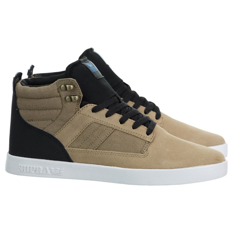 Supra Bandit Men's Skate Shoes Khaki | HAQ-390816