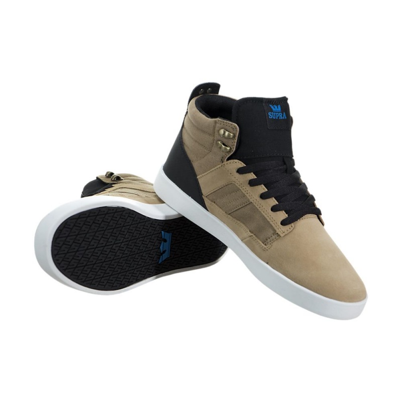 Supra Bandit Men's Skate Shoes Khaki | HAQ-390816