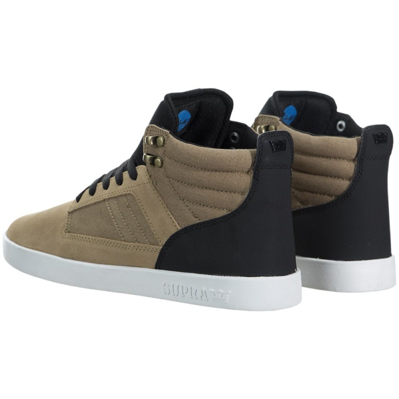 Supra Bandit Men's Skate Shoes Khaki | HAQ-390816