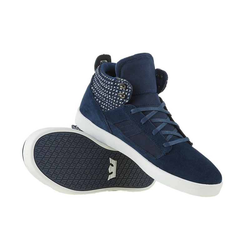 Supra Bandit Men's Skate Shoes Navy | JWM-056214