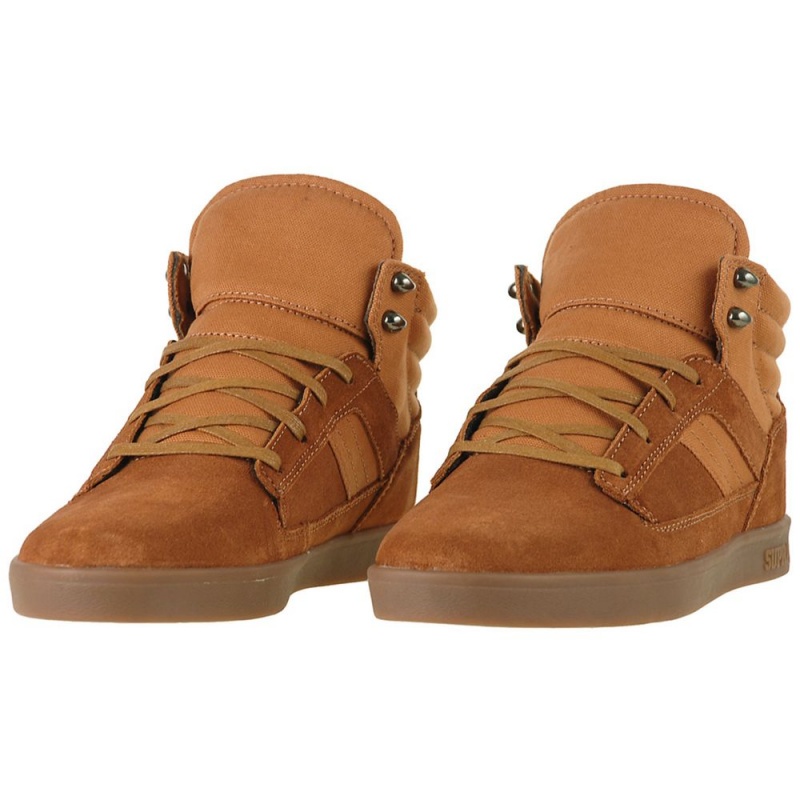 Supra Bandit Mid Men's Skate Shoes Brown | TFY-281506