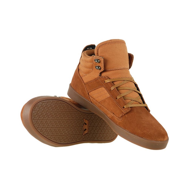 Supra Bandit Mid Men's Skate Shoes Brown | TFY-281506