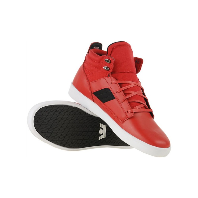 Supra Bandit Mid Men's Skate Shoes Red | MDO-095728