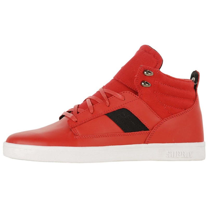 Supra Bandit Mid Men\'s Skate Shoes Red | MDO-095728