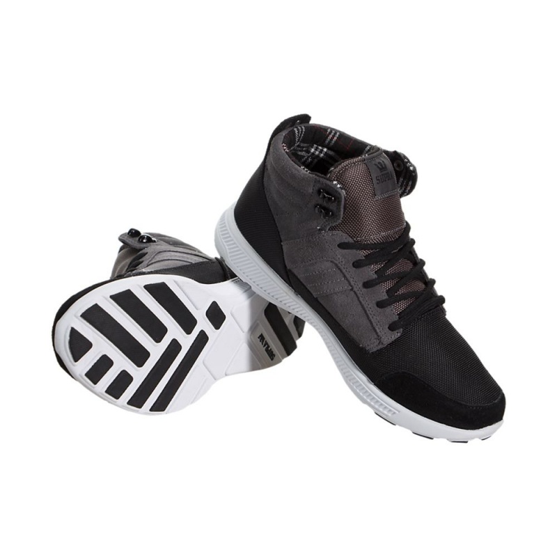 Supra Bandito Men's Sneakers Grey Black | OBN-362798