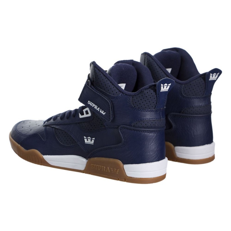 Supra Bleeker Men's High Tops Blue | XKQ-824105