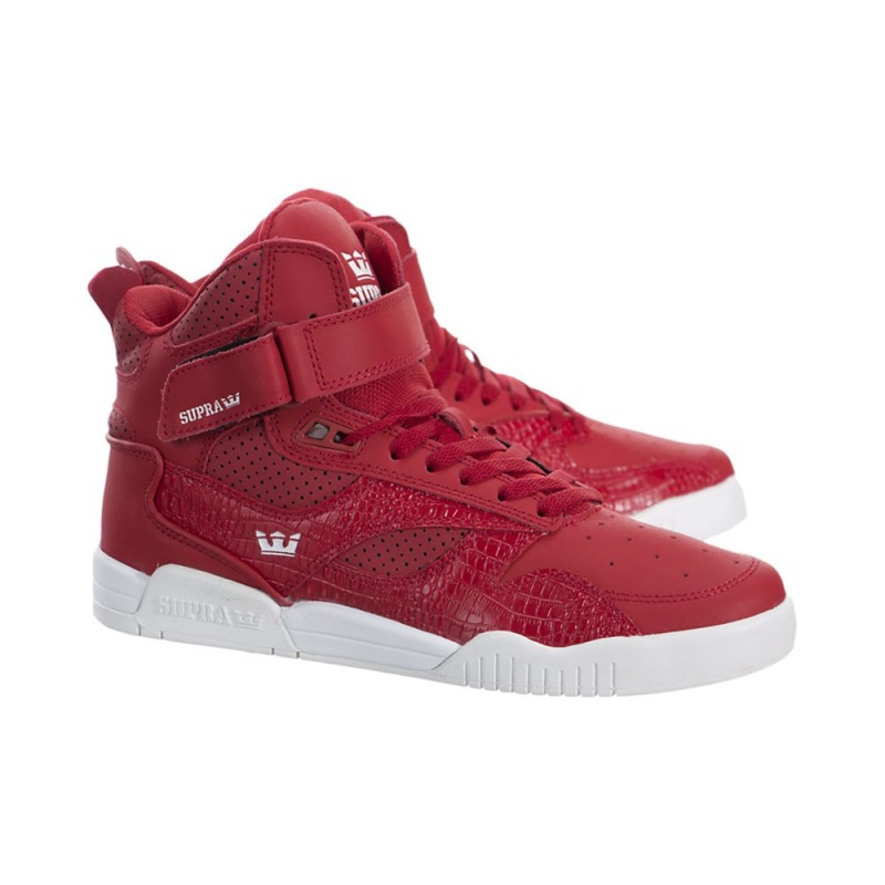 Supra Bleeker Men's High Tops Red | UBO-641283