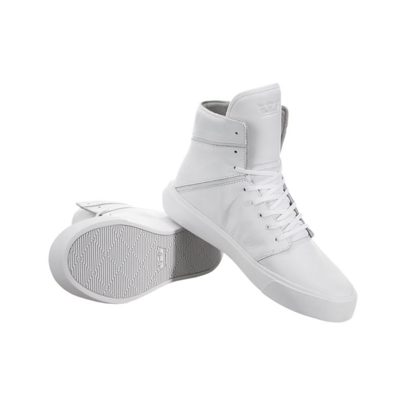 Supra Camino Men's Skate Shoes White | ZQH-176450