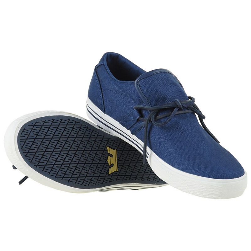 Supra Cuban Men's Low Tops Navy | HMS-045138