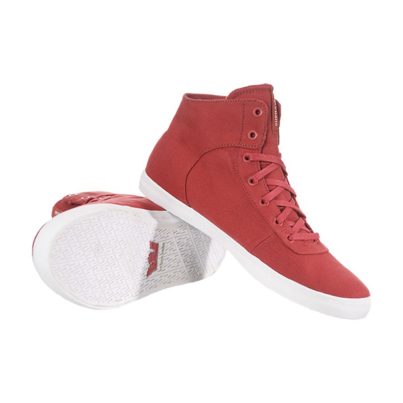 Supra Cuttler Men's Skate Shoes Red | LNG-954230