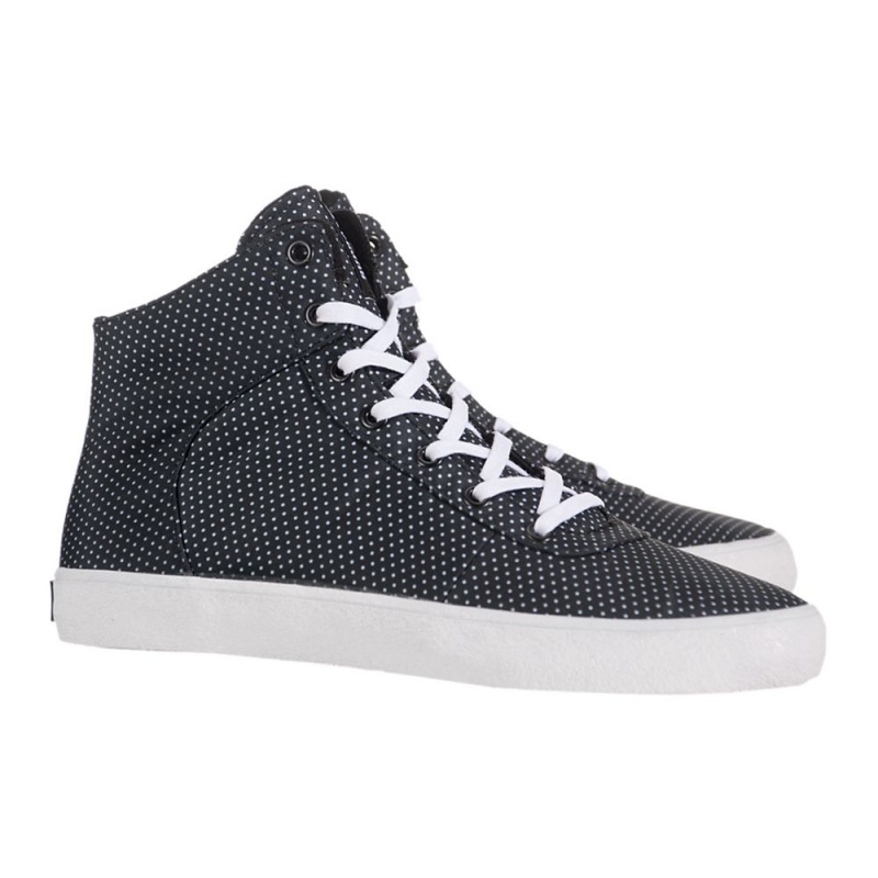 Supra Cuttler Women's Skate Shoes Black White | IZF-916738