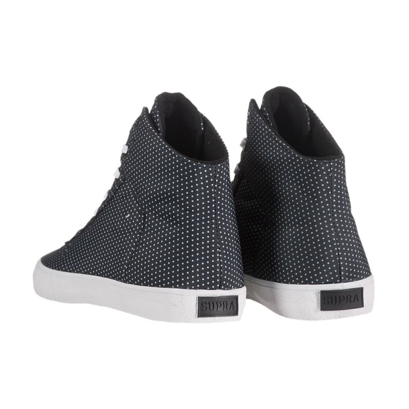 Supra Cuttler Women's Skate Shoes Black White | IZF-916738