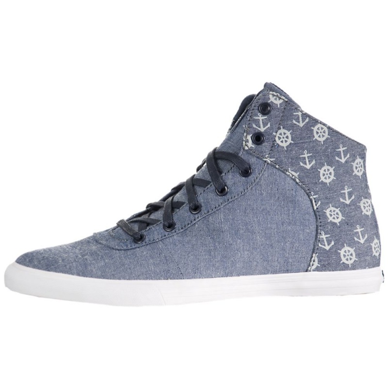 Supra Cuttler Women\'s Skate Shoes Blue | TQO-273160